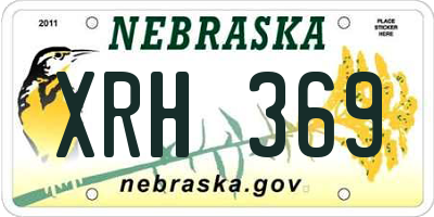 NE license plate XRH369