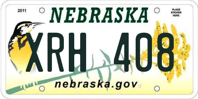 NE license plate XRH408