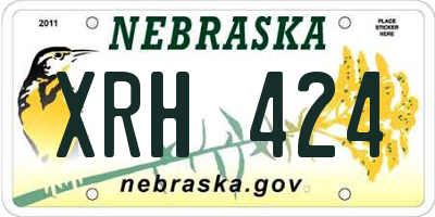 NE license plate XRH424