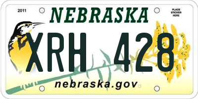 NE license plate XRH428
