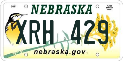 NE license plate XRH429