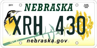 NE license plate XRH430