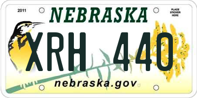 NE license plate XRH440