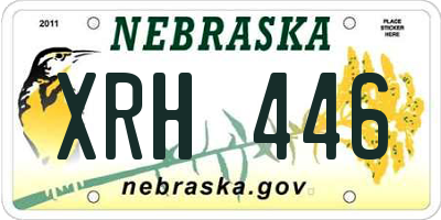 NE license plate XRH446