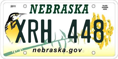 NE license plate XRH448