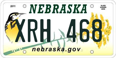 NE license plate XRH468