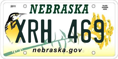 NE license plate XRH469