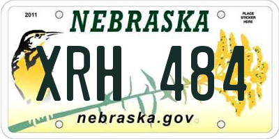 NE license plate XRH484