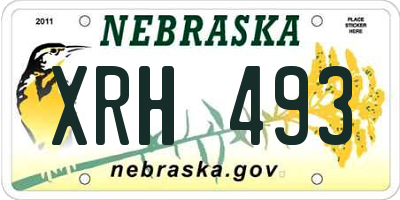 NE license plate XRH493
