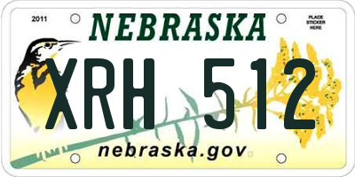 NE license plate XRH512