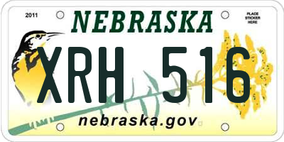 NE license plate XRH516