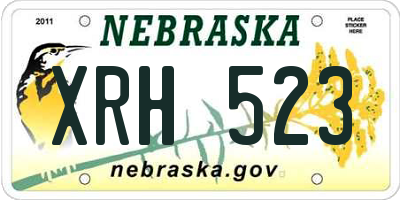 NE license plate XRH523