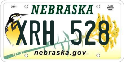 NE license plate XRH528