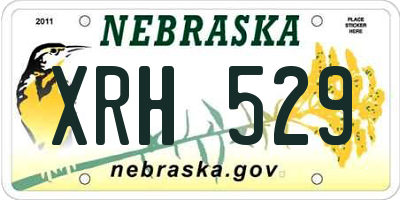 NE license plate XRH529