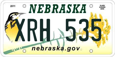 NE license plate XRH535