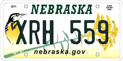 NE license plate XRH559
