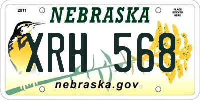 NE license plate XRH568