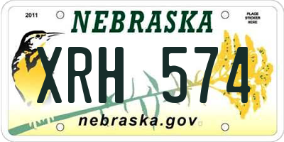 NE license plate XRH574