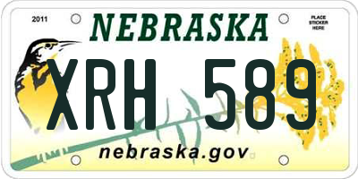 NE license plate XRH589