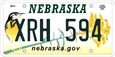 NE license plate XRH594