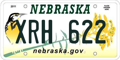 NE license plate XRH622