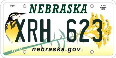 NE license plate XRH623
