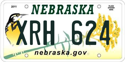 NE license plate XRH624