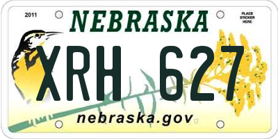 NE license plate XRH627