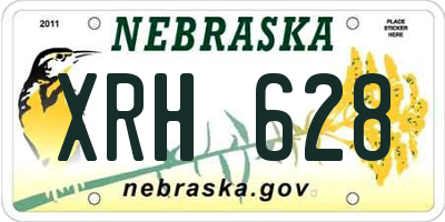 NE license plate XRH628