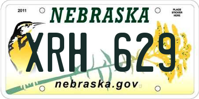 NE license plate XRH629