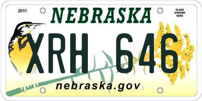 NE license plate XRH646