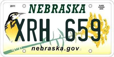 NE license plate XRH659