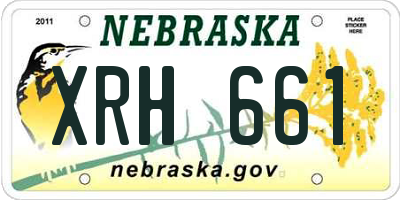 NE license plate XRH661