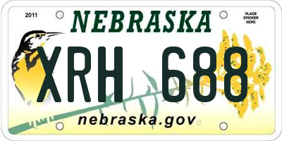 NE license plate XRH688