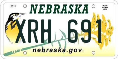 NE license plate XRH691