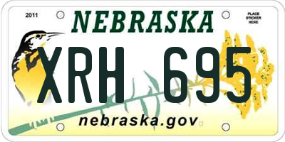 NE license plate XRH695