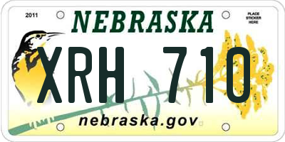 NE license plate XRH710