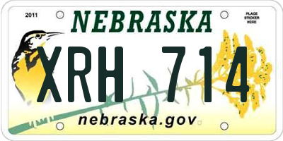 NE license plate XRH714