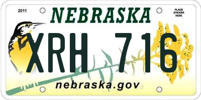 NE license plate XRH716
