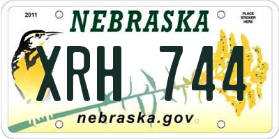 NE license plate XRH744