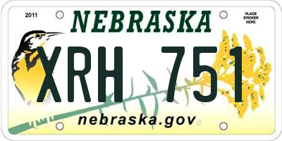 NE license plate XRH751