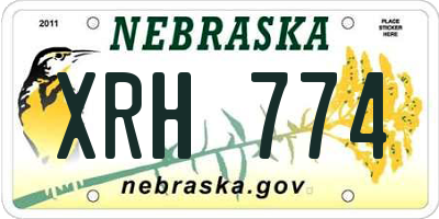 NE license plate XRH774