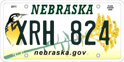 NE license plate XRH824