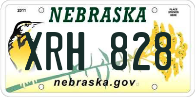 NE license plate XRH828