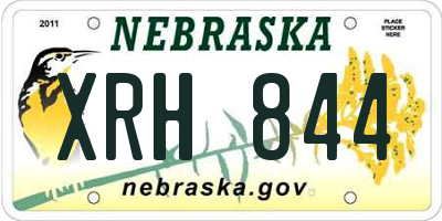 NE license plate XRH844