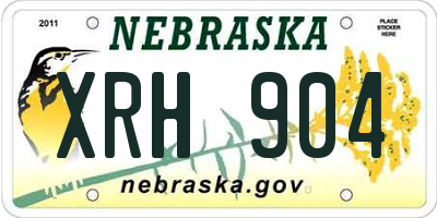 NE license plate XRH904