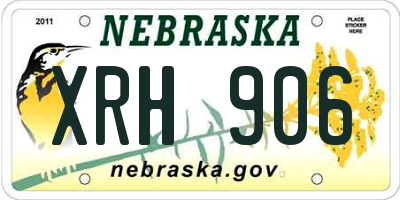 NE license plate XRH906