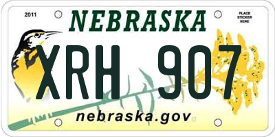 NE license plate XRH907