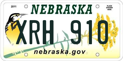 NE license plate XRH910