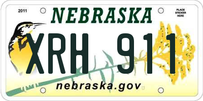 NE license plate XRH911